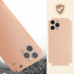 Acheter Avizar Coque Magsafe iPhone 12 Pro Max Silicone Soft-touch Mag Cover rose gold