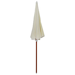 vidaXL Parasol de jardin avec mât en acier 240 cm Sable