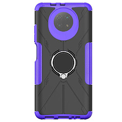 Coque en TPU anti-chocs avec béquille pour votre Xiaomi Redmi Note 9 5G - violet