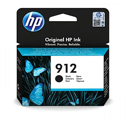 Cartouche d'Encre - Imprimante HP 912 noire authentique (3YL80AE) pour HP OfficeJet 8010 series/ OfficeJet Pro 8020 series