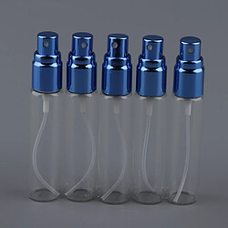 5 flacons de flacon vaporisateur de parfum en verre rechargeable vide de 10 ml, bleu