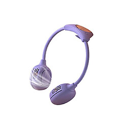 Avis (Violet) Ventilateur De Cou Portable Ventilateur Sans Lame Ventilateur Rechargeable à 3 Bouches D'Aération Pour Les Sports En Plein Air