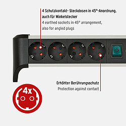 Avis Brennenstuhl Alu-Office-Line Steckdosenleiste 4-fach 1,8m silber/schwarz