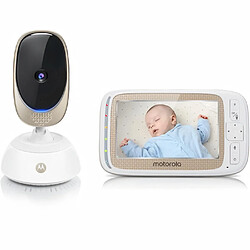 MOTOROLA BABY Comfort 85 connect 2 en 1 (wifi sur smartphone + ecran video 5) veilleuse,berceuses,sons de la nature