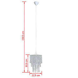 vidaXL Lustre suspendu 22,5 x 30,5 cm pas cher