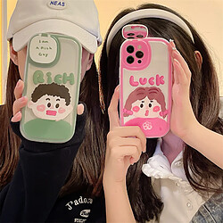 GUPBOO Étui pour iPhone11ProMax Graffiti blush garçons et filles dessin animé miroir de cas de téléphone portable créatif