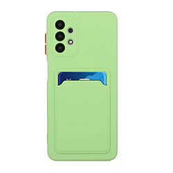 Coque en TPU Bien protégé souple avec porte-cartes vert pour votre Samsung Galaxy A52 4G/5G