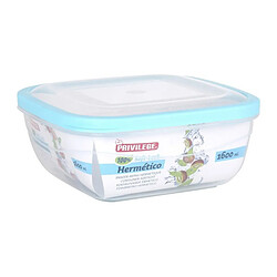 Avis Totalcadeau Lunch box hermétique carré transparent Boîte Repas Fermeture pour Conservation Capacité - 1100 ml pas cher