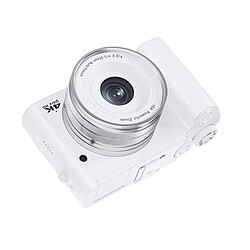 INF Appareil photo numérique à double objectif DC218T 4K (blanc)