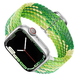 Avizar Bracelet pour Apple Watch 41mm / 40mm / 38 mm Nylon Tressé Respirant vert citron