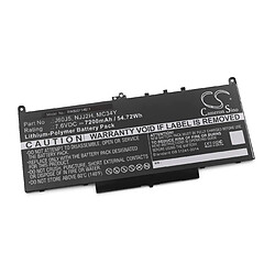 vhbw batterie compatible avec Dell Latitude 14 E7470 (N007L74701580CN), 14 E7470 (N015L74701540CN) laptop (7200mAh, 7,6V, Li-Polymère, noir)