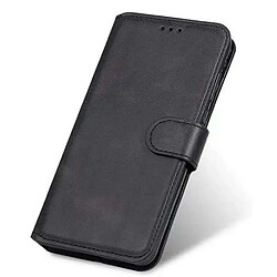 Htdmobiles Housse pour Vivo Y22 / Y22s / Y35 - etui coque pochette portefeuille + verre trempe - NOIR MAGNET