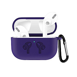 Wewoo Coque Pour AirPods Pro Etui protecteur en silicone avec rabat anti-chute et boucle Violet