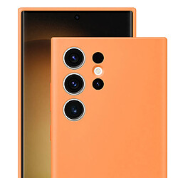 Coque en silicone pour Samsung Galaxy S23 Ultra 5G Orange Abricot pas cher