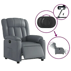 Acheter Maison Chic Fauteuil Relax pour salon, Fauteuil inclinable électrique Gris Similicuir -GKD68813