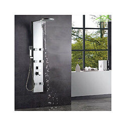 Karag Colonne de douche hydromassante THALIA en ABS chromé 134x20x7 cm 