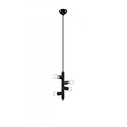 Lumière Suspension Linda Acier Noir 4 ampoules 110cm