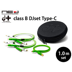 DJ Set Class B 1.0m USB C + RCA NEO by Oyaide