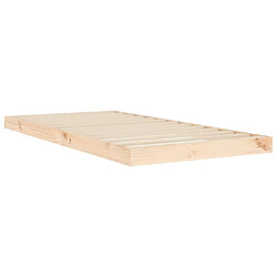 Avis vidaXL Cadre de lit sans matelas 90x190 cm bois de pin massif