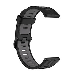 Acheter 22MM Bracelet de montre rayé en silicone, Bracelet de montre, Accessoires pour Huawei Watch GT3 SE ( noir gris foncé )