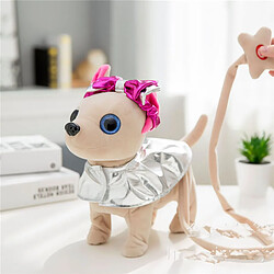 Universal Animaux de compagnie électroniques Robot chien peluche Animaux de peluche Marcher Chanter Jouet de chien interactif avec sac pour l'anniversaire de l'enfant | pas cher