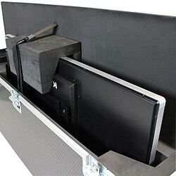 Kimex Flight case pour deux écrans TV 40"-55" pas cher