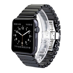 Wewoo Bracelets de montre en céramique noir pour Apple Watch Series 3 & 2 & 1 38mm bande de en délicate pas cher