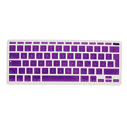 Couverture de film de clavier phonétique allemande pour Macbook européen 11 pouces violet