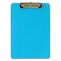 Maul Porte-bloc plastique translucide Néon 31,8 x 22,6 cm - bleue