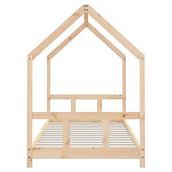 Maison Chic Lit simple Cadre de lit pour enfants,Lit d'Enfant Moderne 90x200 cm bois de pin massif -MN48975 pas cher