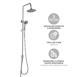 Avis K20 Colonne de Douche sans Robinet K2O Chillout Cascade 96,5 cm en Acier Inoxydable avec Pommeau de Douche et Douchette à Main à 3 Positions