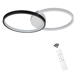 ZMH Plafonnier LED noir et blanc moderne pour chambre à coucher