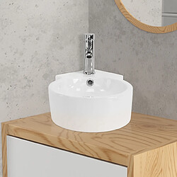 Acheter Vasque ronde 45x36x13 cm Blanc en céramique ML-Design