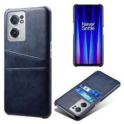 Coque en TPU + PU avec porte-cartes, bleu pour OnePlus Nord CE 2 5G