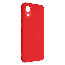 Avizar Coque Galaxy A03 Core Silicone Semi-rigide Finition Soft-touch Fine rouge