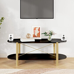 Avis Maison Chic Table basse,Table Console Table d'appoint, Table pour salon Noir 110x48x40 cm Bois d'ingénierie -MN82502