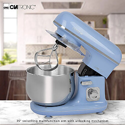 Robot Pâtissier Boulangerie Cuisine Ménager Multifonction Bol 5L, 1100, Bleu, Bomann, KM 6030 B pas cher