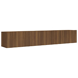 Maison Chic Ensemble de meubles TV 2 pcs | Banc TV Moderne pour salon | Meuble de Rangement - Chêne marron Bois d'ingénierie -MN66760