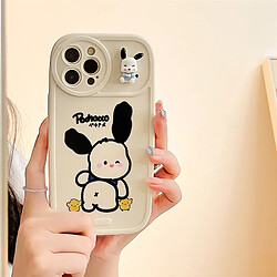 GUPBOO Étui pour iPhone13 Silicone de cas de téléphone portable de dessin animé de chien Pacha en trois dimensions