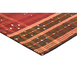 Vidal Tapis de laine 231x140 rouge Jajim