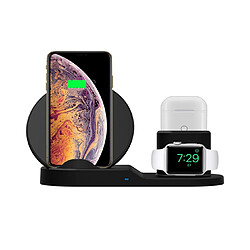 Avis YP Select Chargeur sans fil rapide trois en un pour support de charge pour montre Iphone - Noir