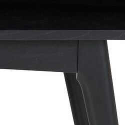 Acheter Inside 75 Table basse MARTA 130 x 70 cm plateau et piétement en chêne noir mat avec niche