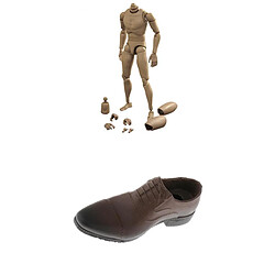 Kit de 1: 6 Jouets du Corps Figurine Mâle Epaule Etroite pour TTM18 TTM19 + Chaussures