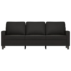 Avis Maison Chic Canapé à 3 places,Canapé droit,Sofa de Salon,Banquette Noir 180 cm Velours -GKD458695