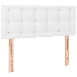 Acheter Maison Chic Tête de lit scandinave à LED,meuble de chambre Blanc 100x5x78/88 cm Similicuir -MN97007