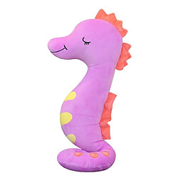 Universal (violet) peluche hippocampe géant de 80 cm couleur douce peluche poupée kawaii chambre décoration dessin animé coussin coussin cadeau pour les enfants | oreiller de luxe