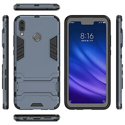 Wewoo Coque TPU antichoc pour HuY9 (2019) / Enjoy 9 Plus, avec support (bleu marine) pas cher