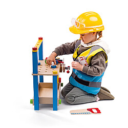 Bigjigs Toys Costume et outils de constructeur pas cher