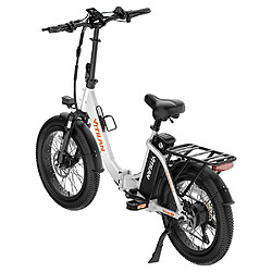 Vélo électrique Vitilan U3, pneus 20 x 4,0 pouces,750W,48V 13 Ah,45 km/h,65 km- Blanc