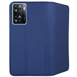 Avis Htdmobiles Housse pour Oppo A77 5G / A57 4G / 5G / Realme Narzo 50 5G - etui coque pochette portefeuille + film ecran - BLEU MAGNET